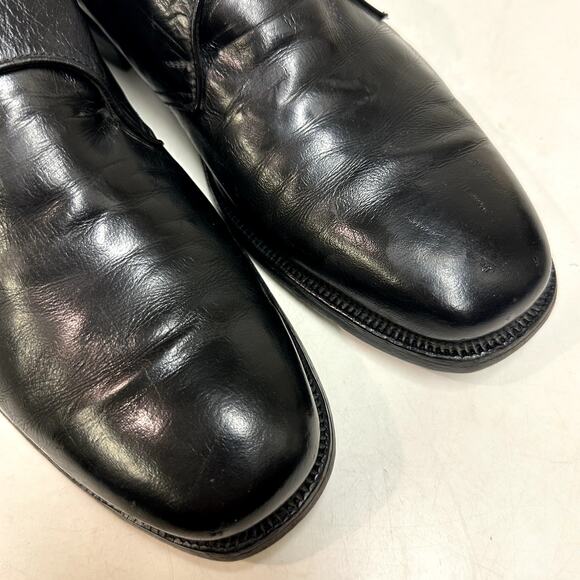 VERY GOOD VTG Alden Single Monk Strap Black Calfskin 9.5 Narrow A/C